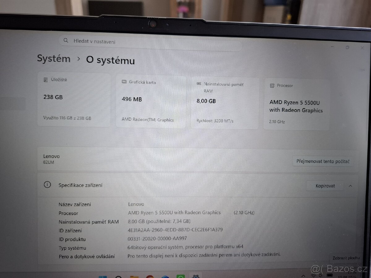 Prodám notebook Lenovo IdeaPad 5 14ALC05 - 3