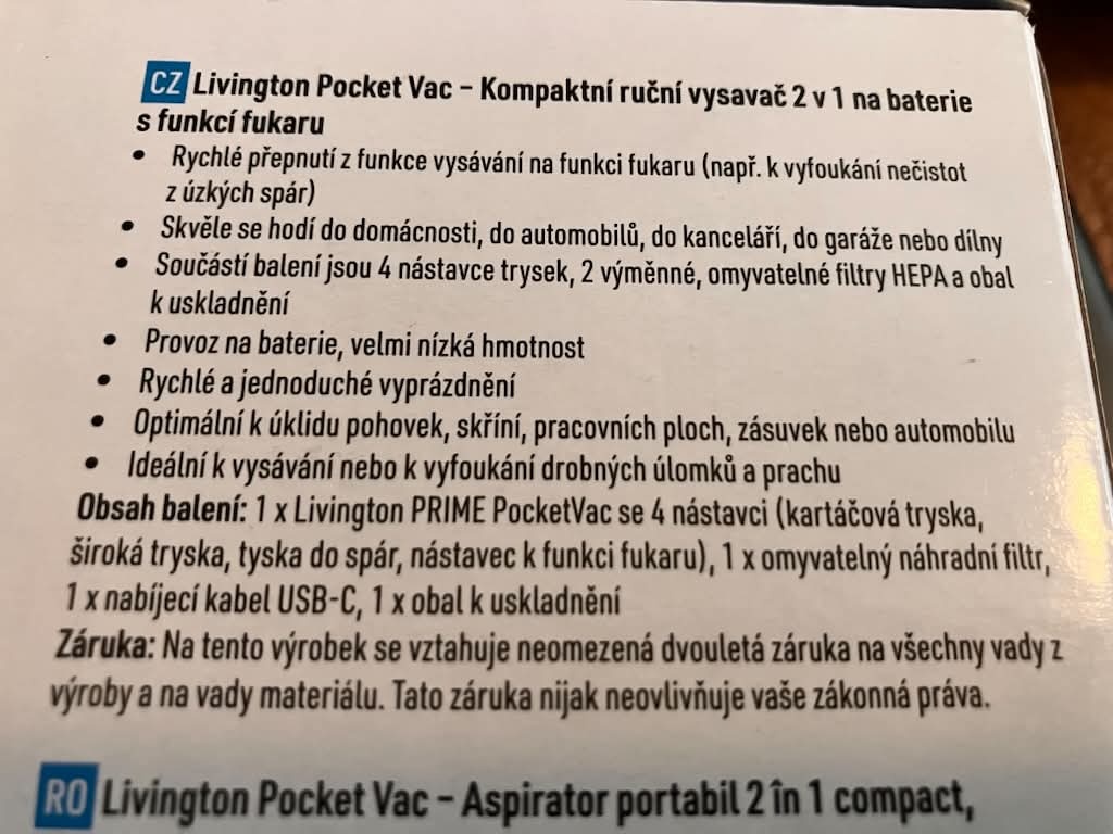 Ruční vysavač Livington - 3