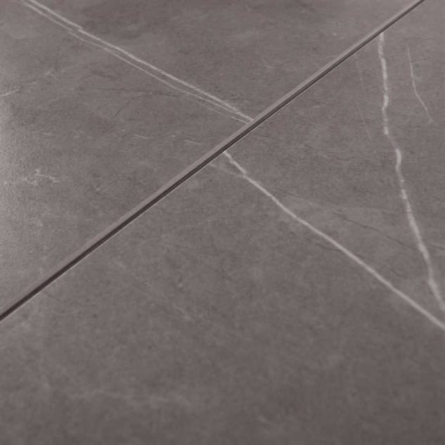 Jídelní stůl rozkládací 120-180x80 cm, keramika šedá, bílá - 3