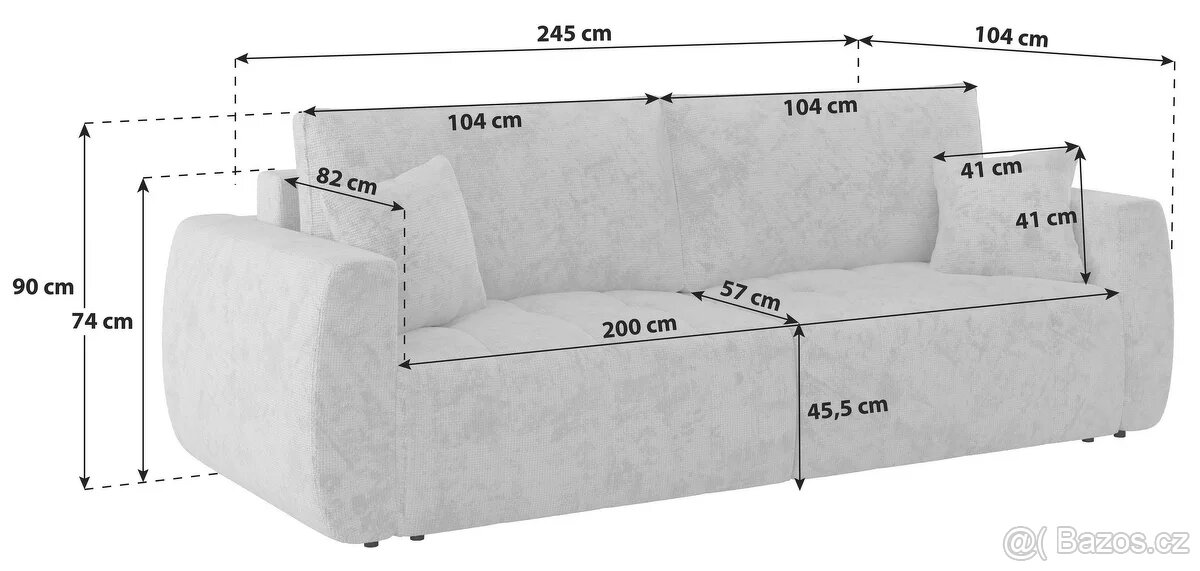 Rozkládací gauč Bali - 3