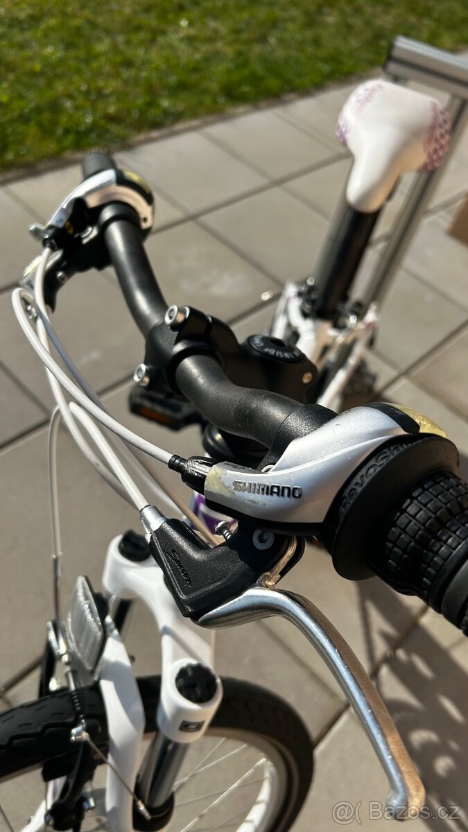 Dívčí kolo Rock Machine 24 bílá/fialová - 3