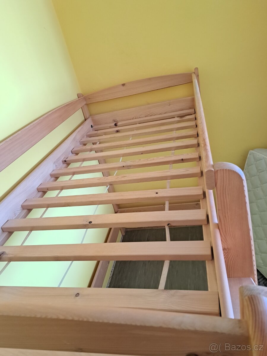 Patrová postel masiv s roštem a matrací - 3