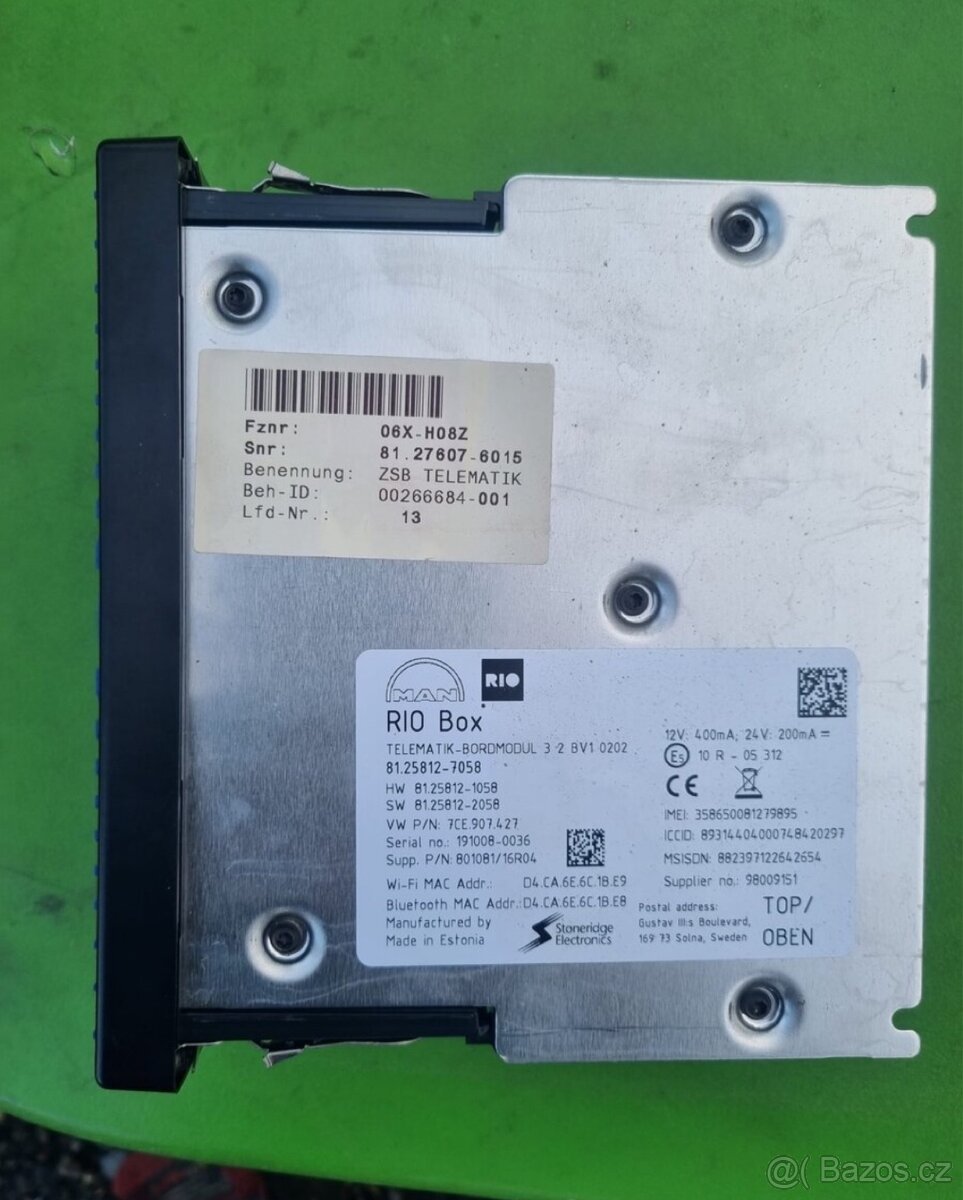 MAN TGX TGE TELEMATIK-BORDMODUL Na prodej - 3