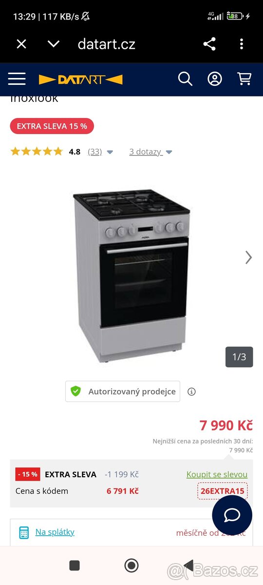 Kombinovaný sporák Mora - 3