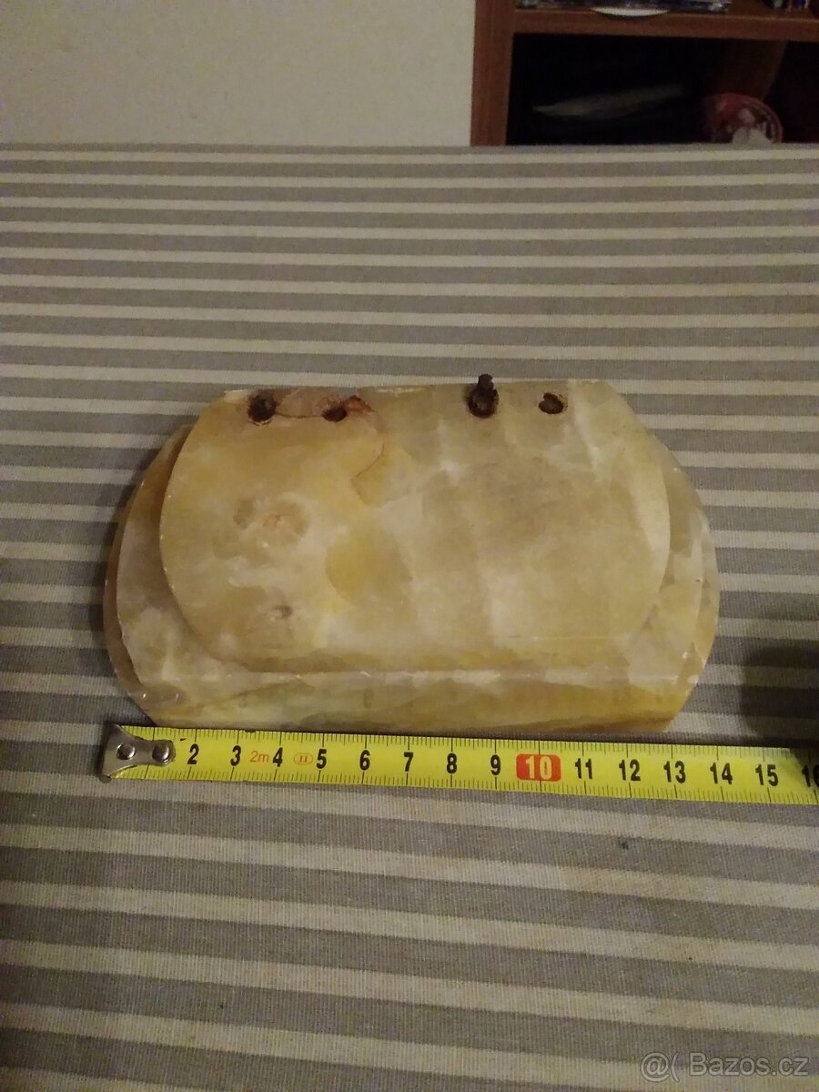 Starý historický mramorový kalamář. - 3