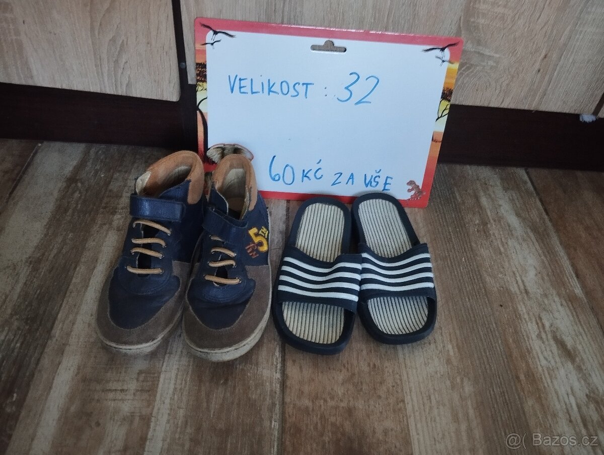 Boty kluk velikost 31,32,33 ,34 a brusle 24-31 a 29-32a - 3