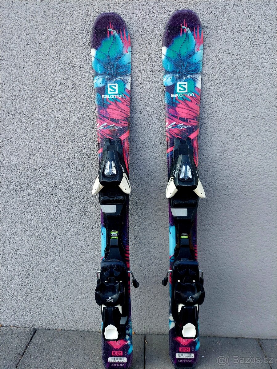 Dětské lyže SALOMON LUX, 80 cm + lyžáky - 3