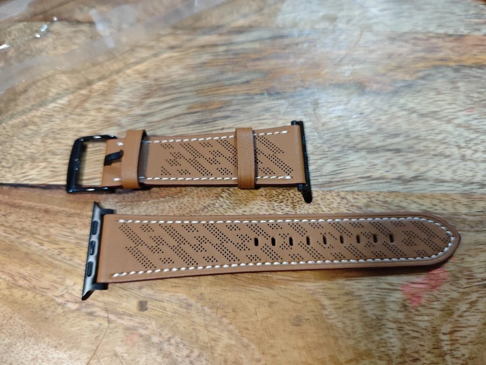 Kožený řemínek MRAIN-H kompatibilní s Apple Watch - 3