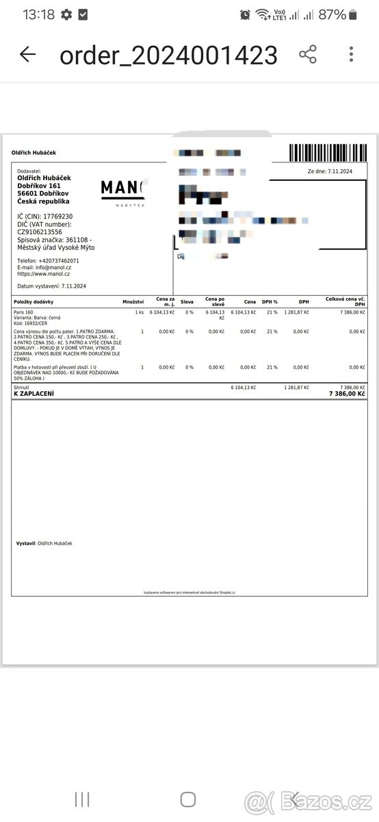 Prodám novou šatní skřín - 3