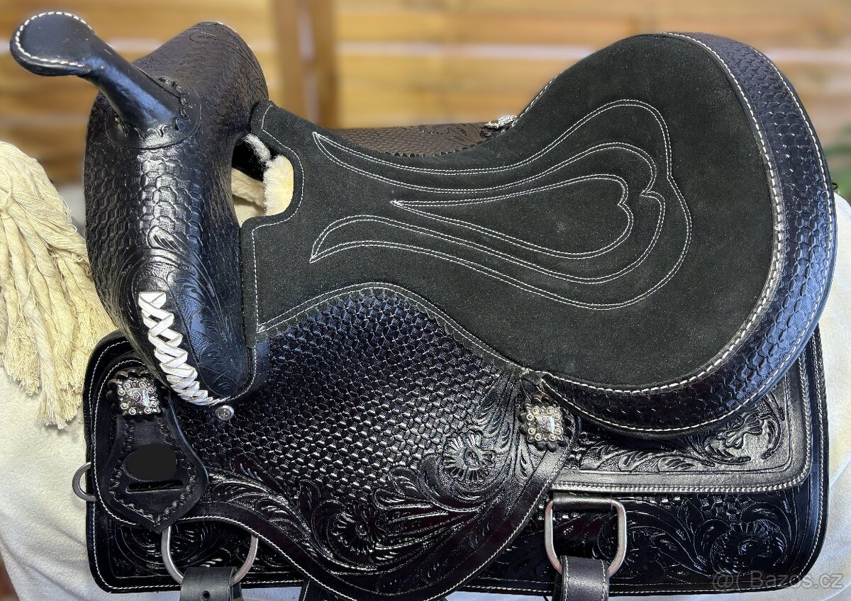 Westernový sedlový komplet 7) černý - 3