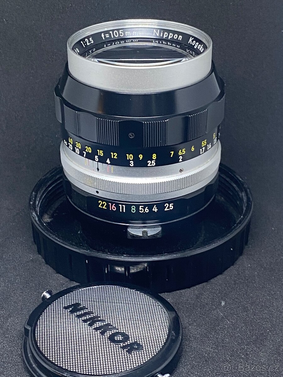 Nikkor-P Auto 105mm f/2.5 – stav nového, původní Nippon Koga - 3