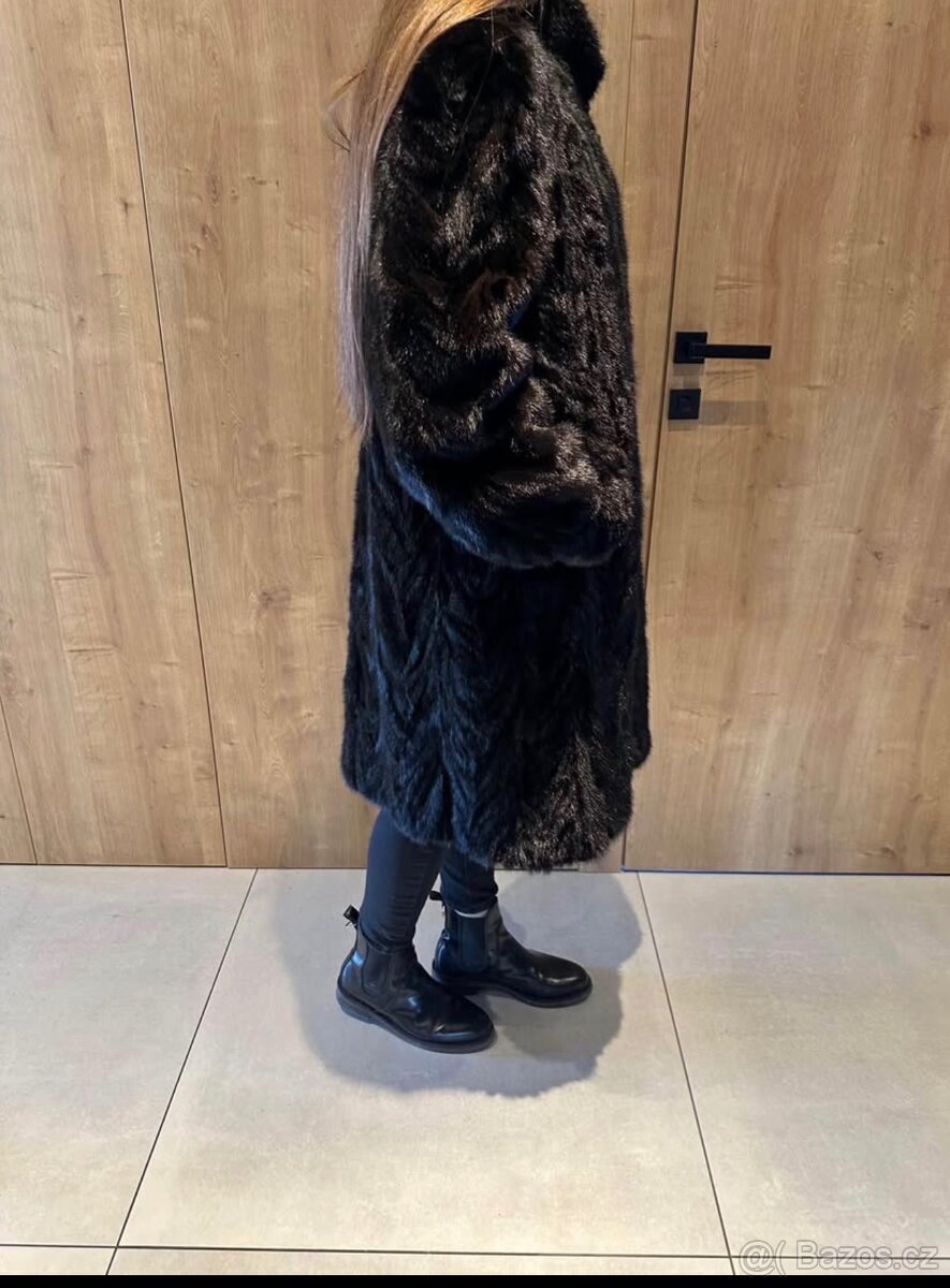 Luxusní norkový kožich – Made in Denmark – Vel. M/L (Oversiz - 3