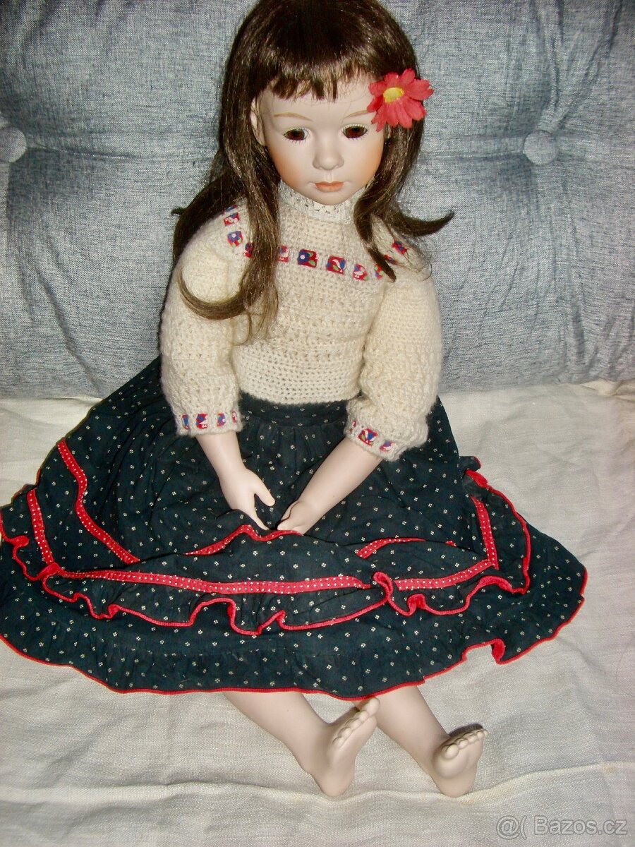 Velká porcelánová panenka 76 cm - 3