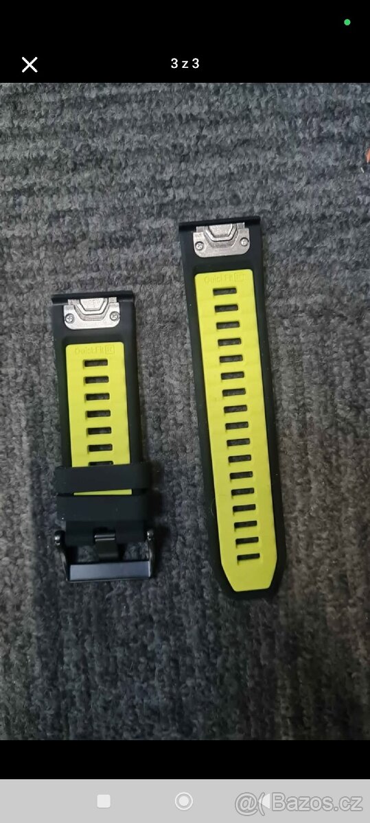Fenix 8, 6x, 7x, tah, řemínek, pásek 26mm černo/žlutý - 3