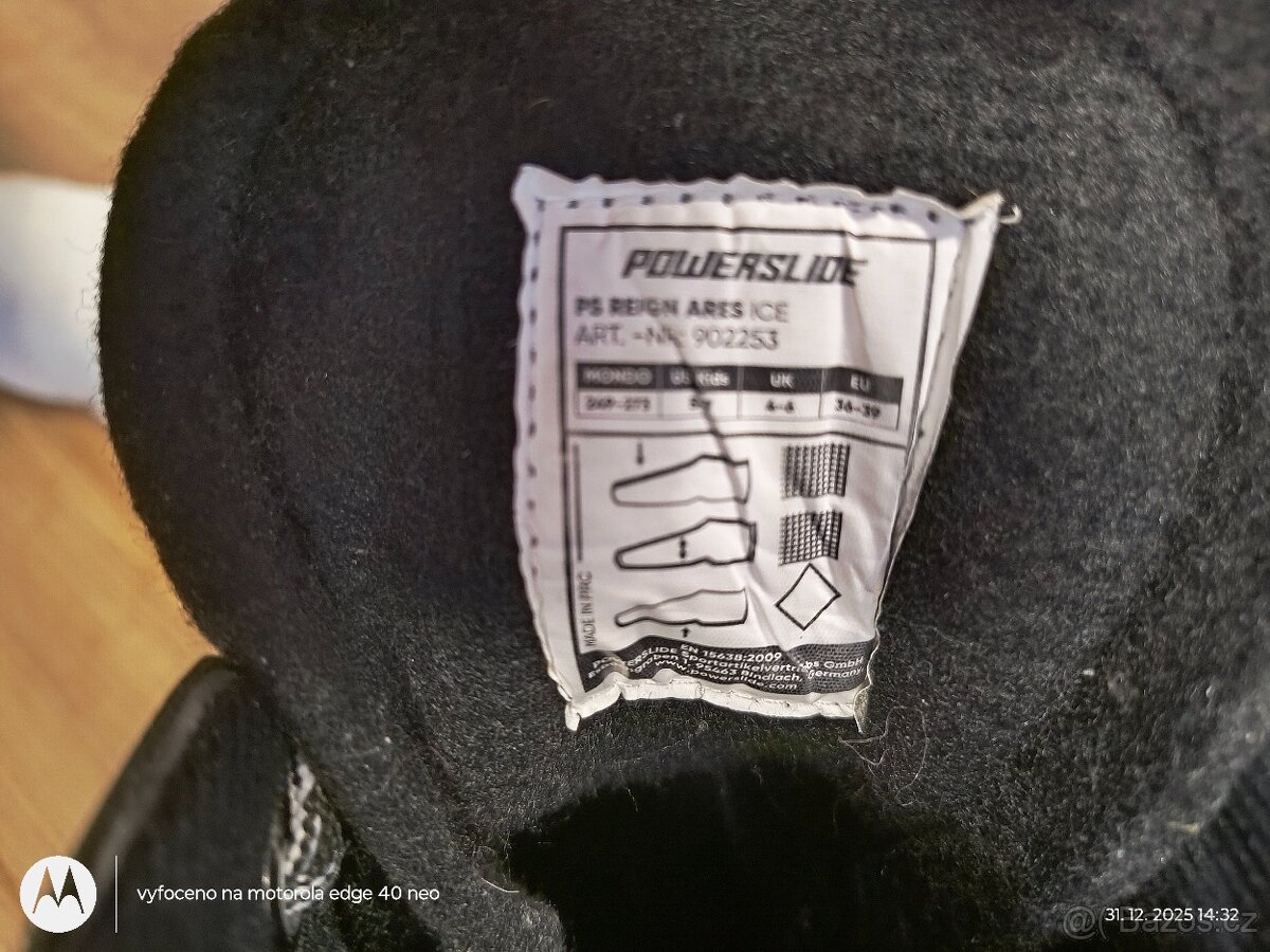 Lední brusle, vel. 36-39 - 3