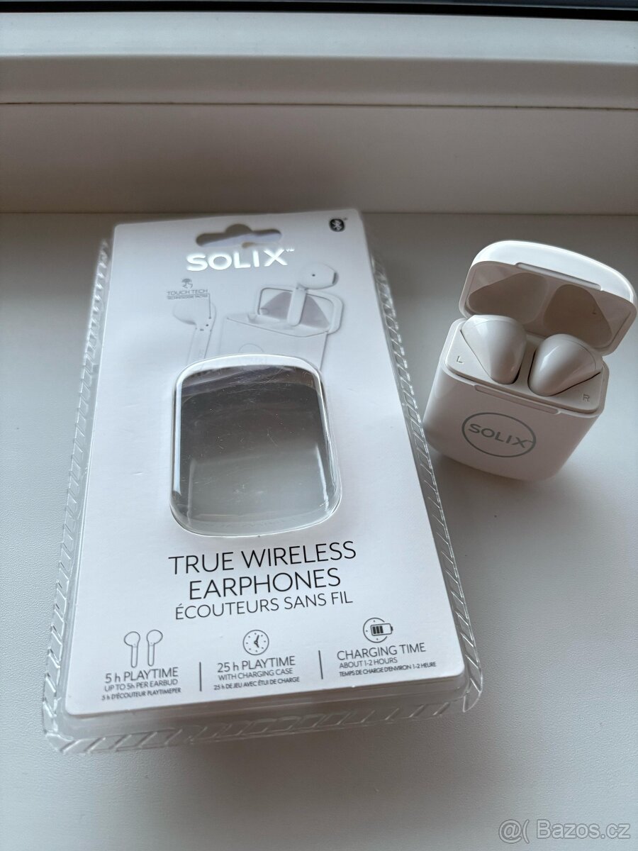 Bezdrátová sluchátka do uší Solix - 3