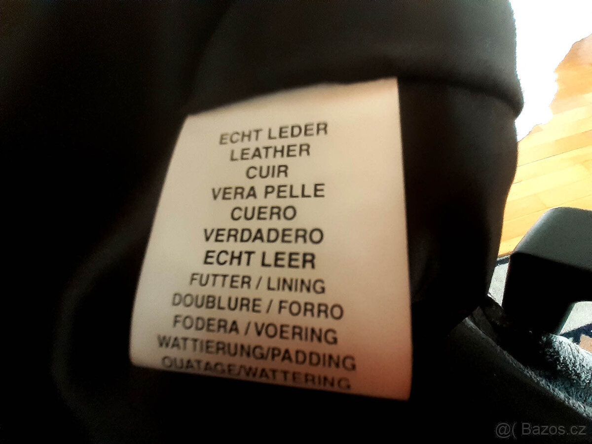 Kožené sako, pánské, pravá kůže, černá - 3