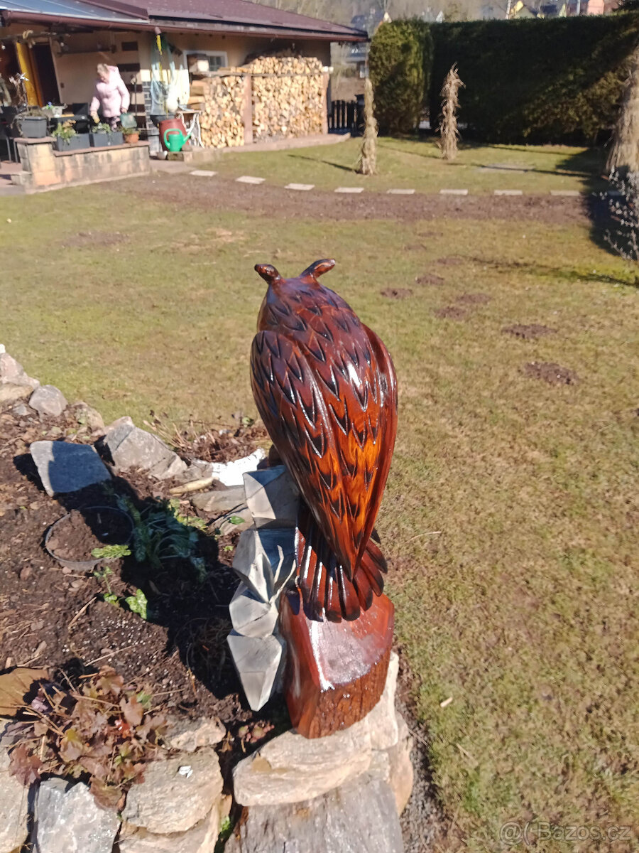 Dřevěné sochy -Sova - 3