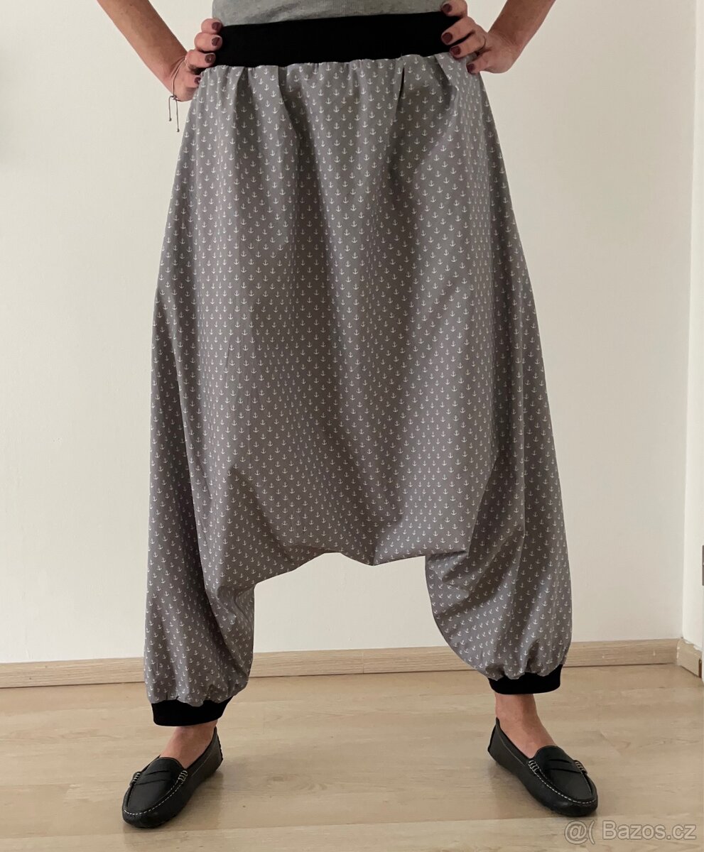 Harémové kalhoty Kotvy, vel. XL - 3