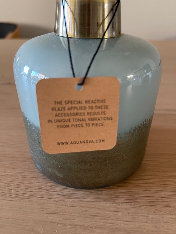 Dávkovač mýdla, sklo s měděným dekorem, sleva 50% - 3