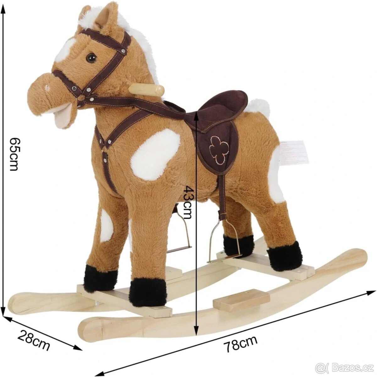 WOLTU Houpací kůň 74 x 65 x 34 cm - 3