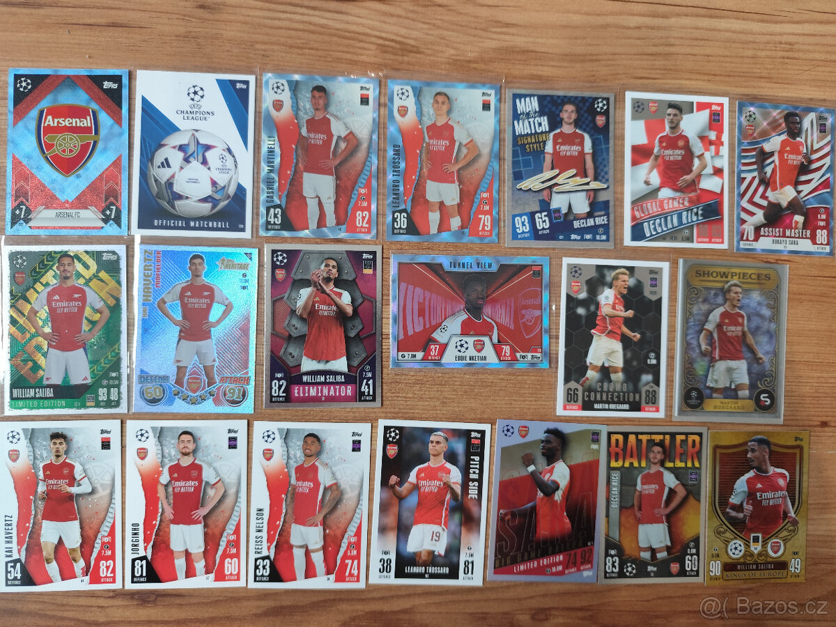 Fotbalové kartičky - Barcelona, Real, Arsenal - 3