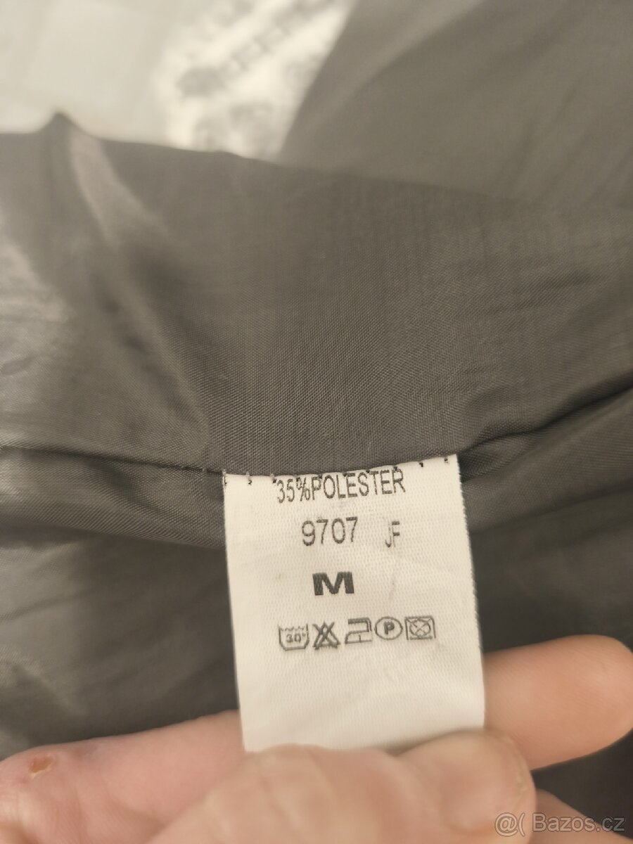 Elegantní šedý kabát vel. M - 3