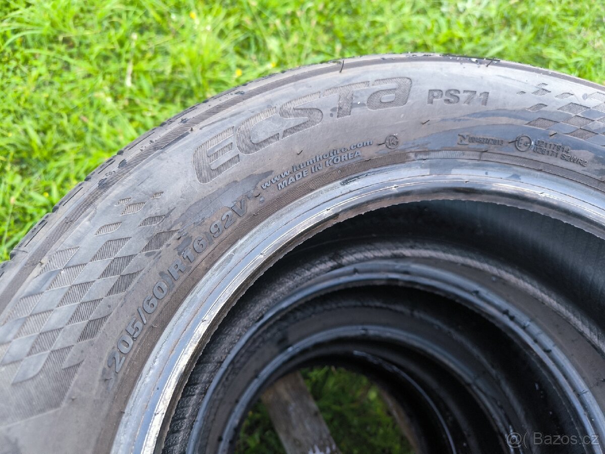 205/60/16 , Kumho Ecsta, letní, 4 kusy... - 3