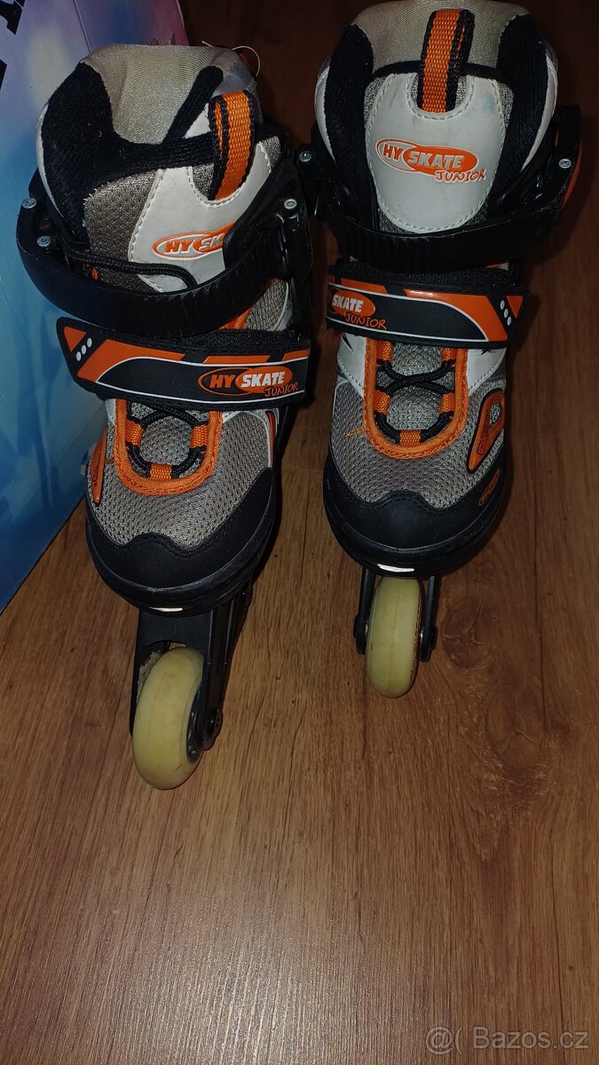 Prodám kolečkové brusle HY SKATE Junior+chrániče - 3
