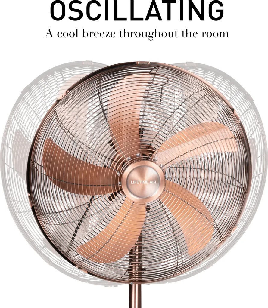 Stojanový kovový RETRO ventilátor - 3