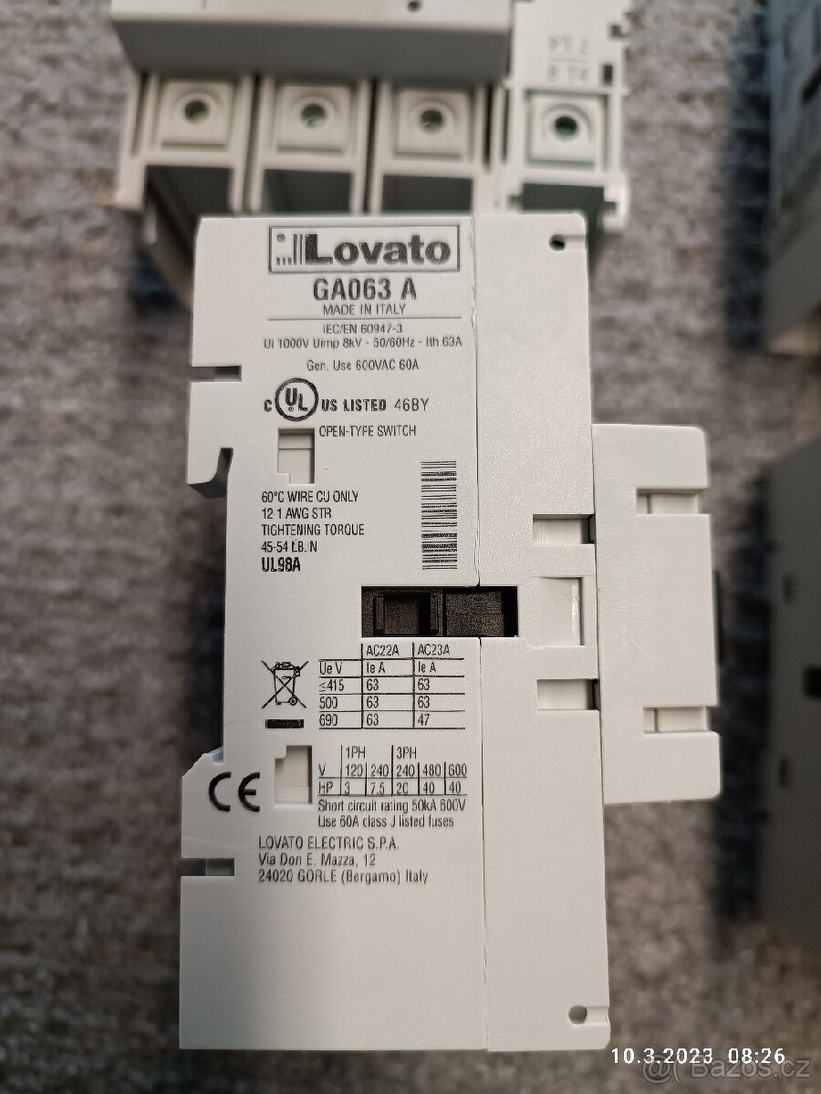 Lovato GA063A + GAX42 063A - 3