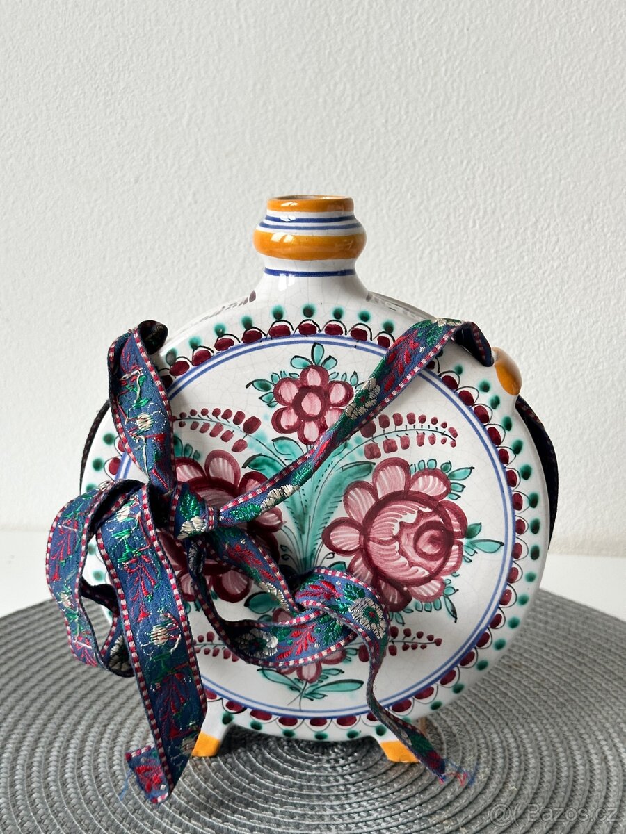 Keramická čutora - Slovácko? Super stav - 3