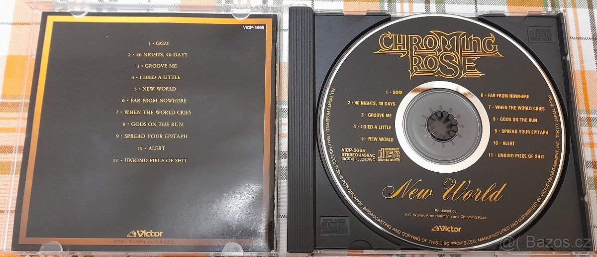 CD CHROMING ROSE - NEW WORLD 1995 JAPAN 1. PRESS - 3