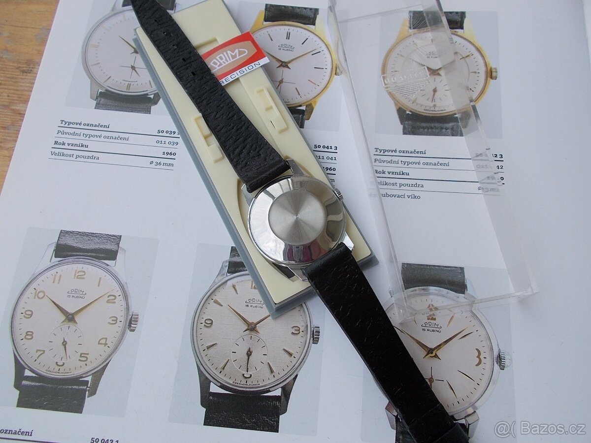 Trezorovky nenošene hodinky prim traktor rok 1960 funkcni - 3