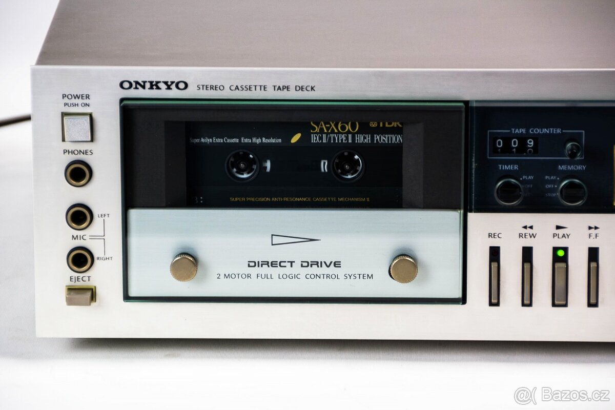 ONKYO TA-2050 / stříbrný japonský direct drive tapedeck - 3