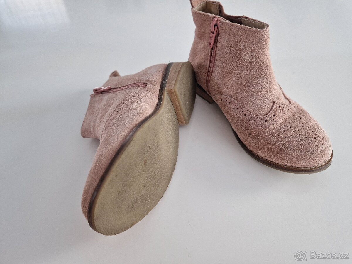 Kožené kotníkové boty vel. 30 - 3