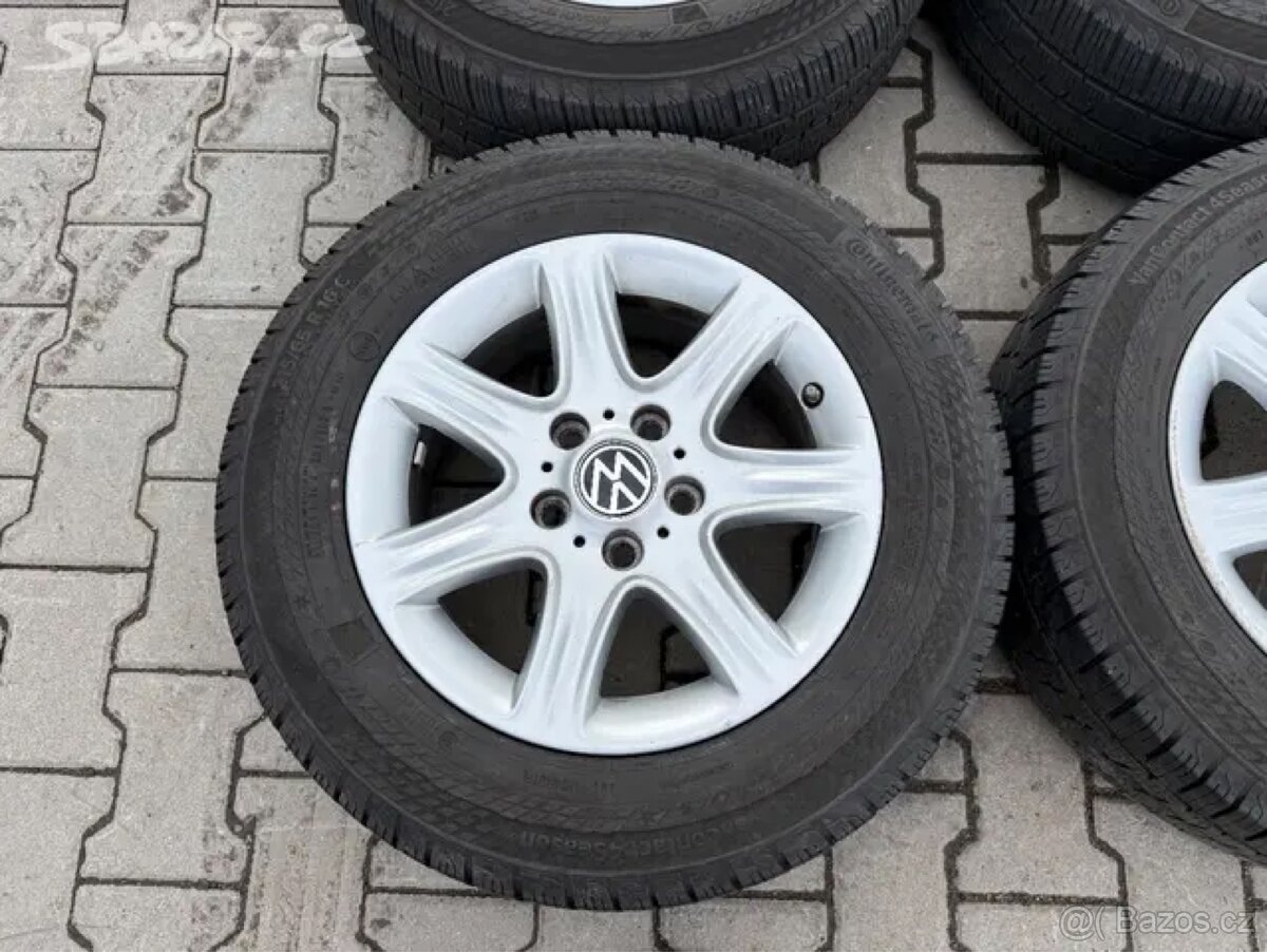 4x al kola 5x120 16 + pneu zimní 215/65 R16C - 3