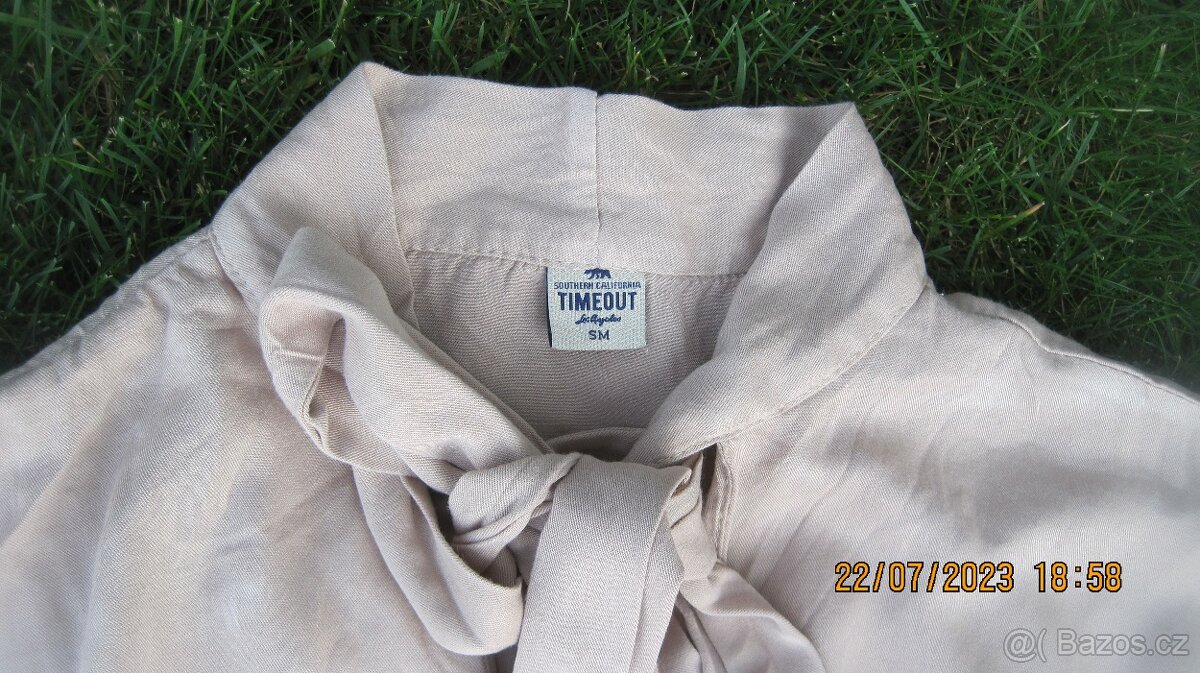 Béžové šaty, příjemné, TIME OUT, vel. 36 - 3