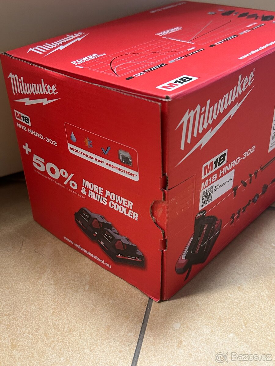 Milwaukee M18 HNRG 302 sada nabíj.+bat.2 x 3,0 4933471071 - 3