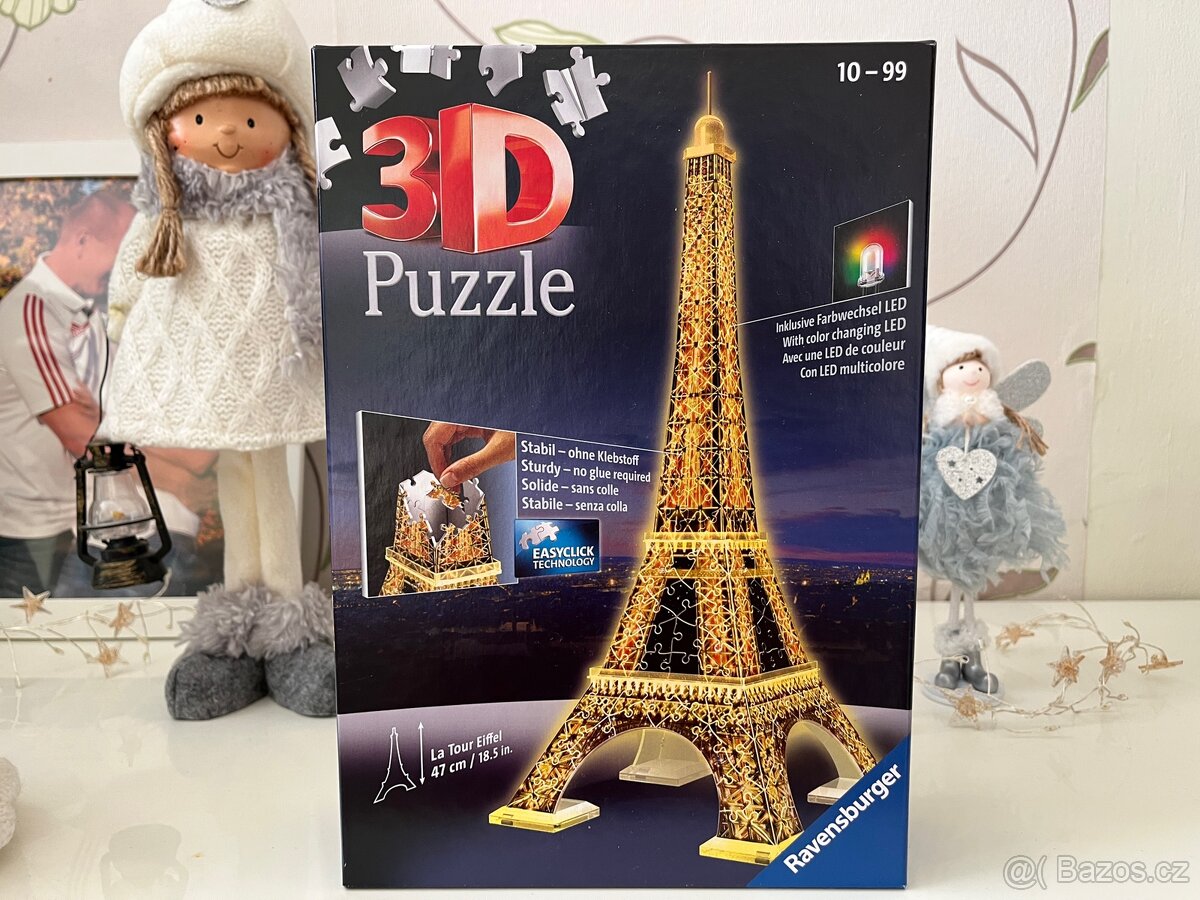 Puzzle Ravensburger Eiffelova věž 3 D SVÍTÍCÍ - 3