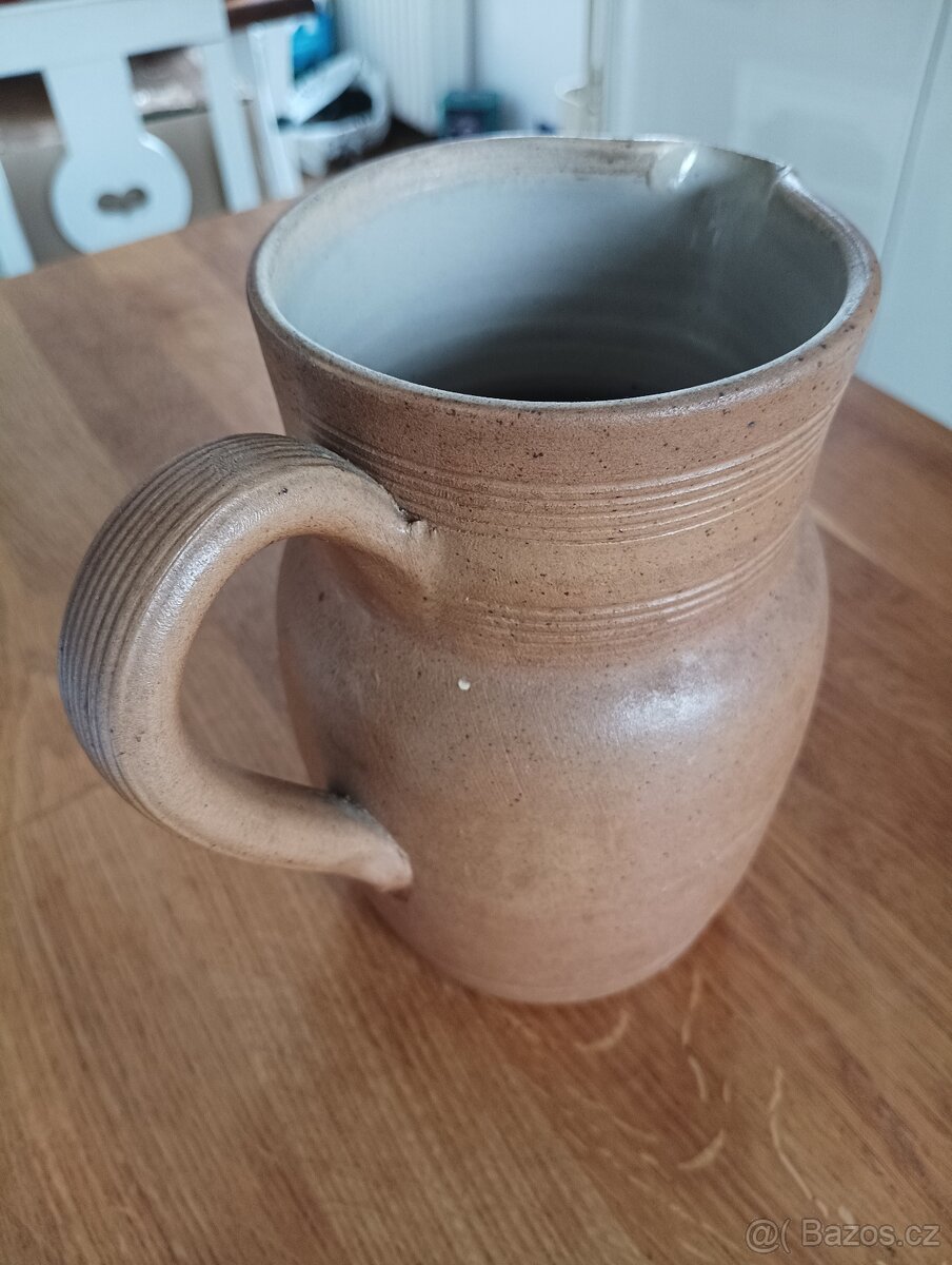 KAMENINOVÝ DŽBÁN GRES DU BERRY RUČNĚ VYROBENÝ - FRANCIE - 3