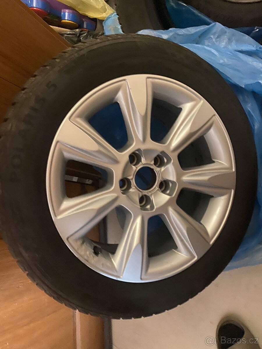 Alu kola 17” 5x112 Audi a zimní pneu 225/55/R17 - 3