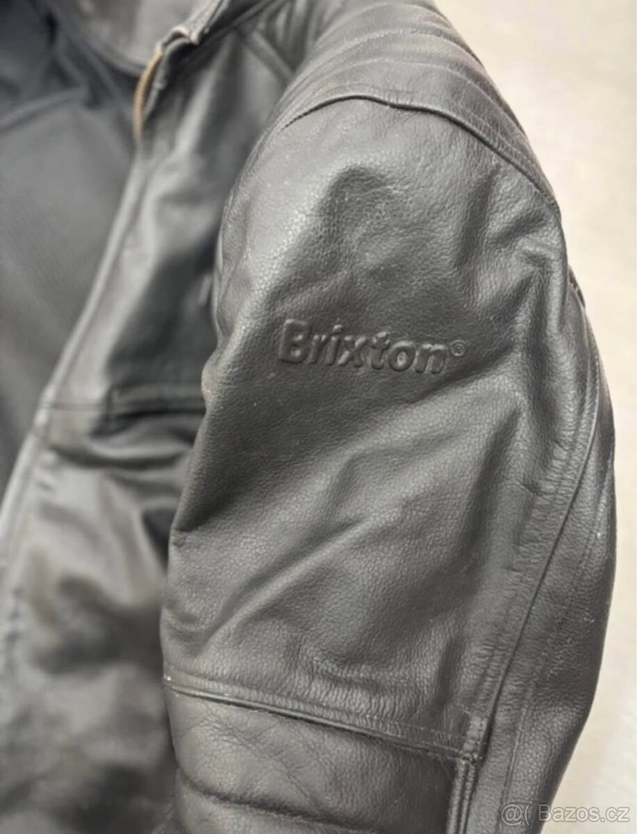Pánská motorkářská kožená bunda Bixton - 3