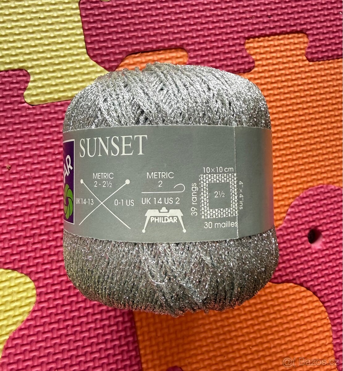 Pletací příze stříbrná - 3