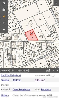 Prodám stavební pozemek PSČ 40782 - 3