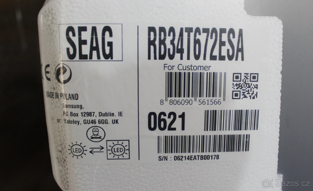 Kombinovaná chladnička Samsung RB34T672ESA - NOVÁ - 3