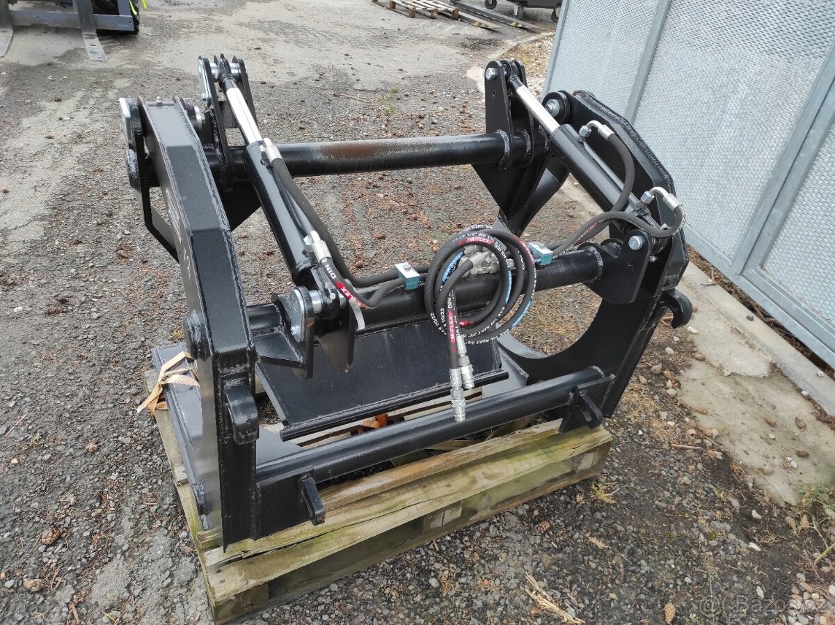 Drapák na dřevo tři zuby, uchycení euro - 3