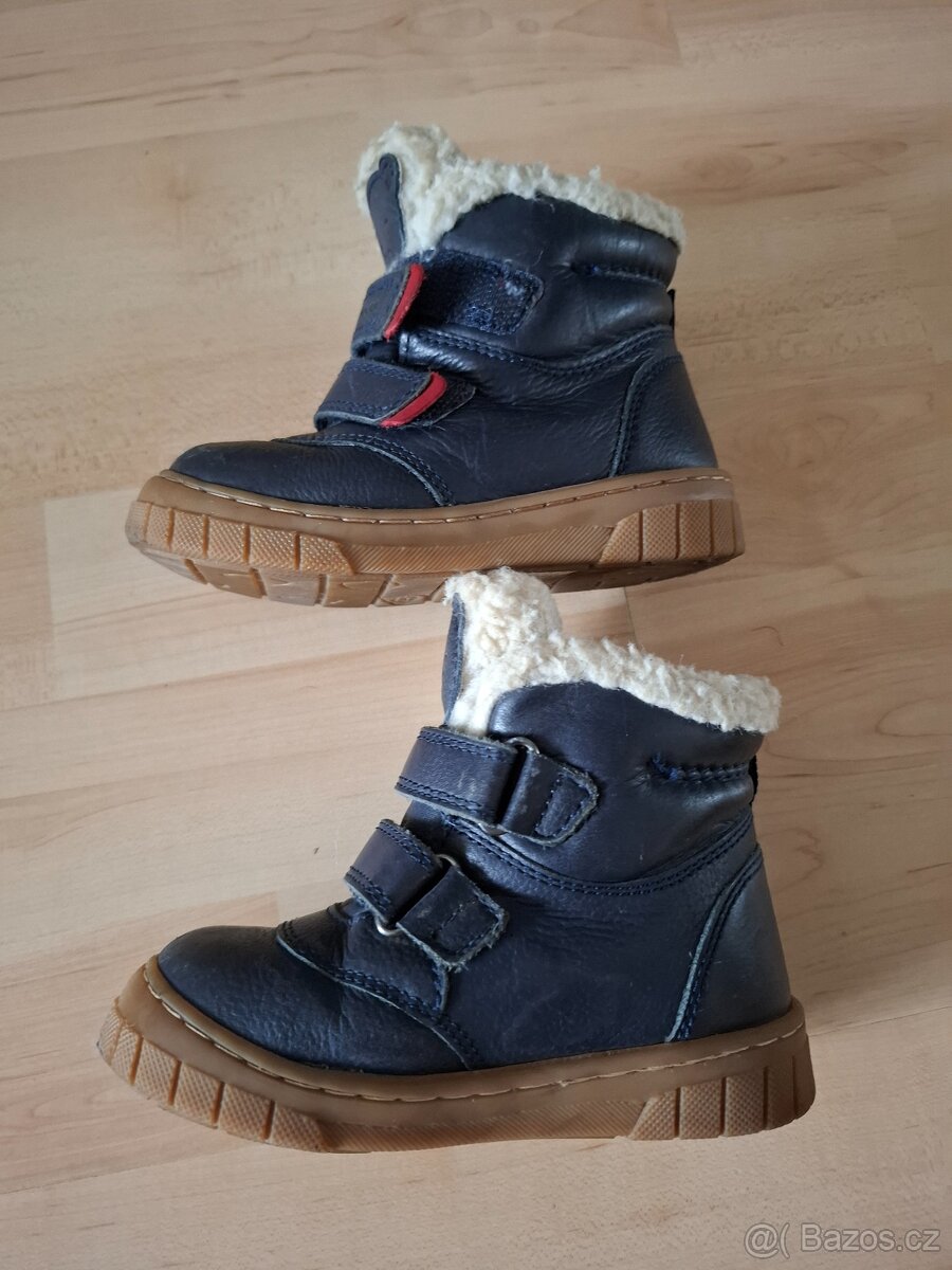 Zimní kotníčkové boty kožené - velikost 23 - 3