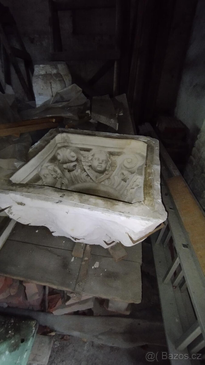 Štukatérská forma pro odlévání-historický reliéf Andílci - 3