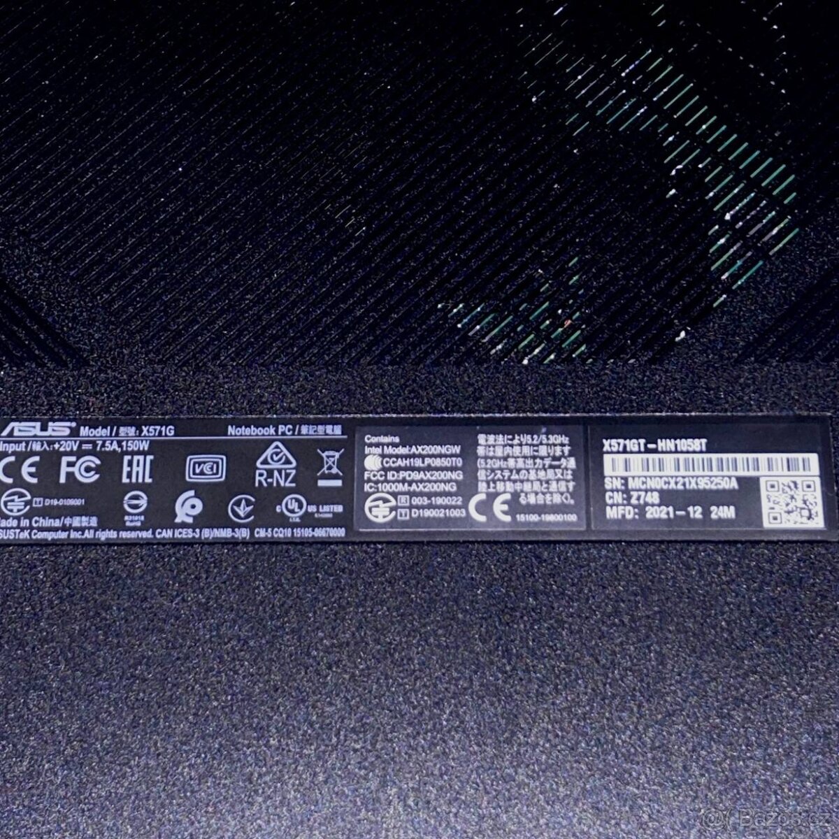 Herní notebook ASUS X571GT (Gaming laptop) - 3